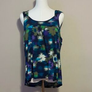 Like New Simply Vera Vera Wang Abstract Tank Top